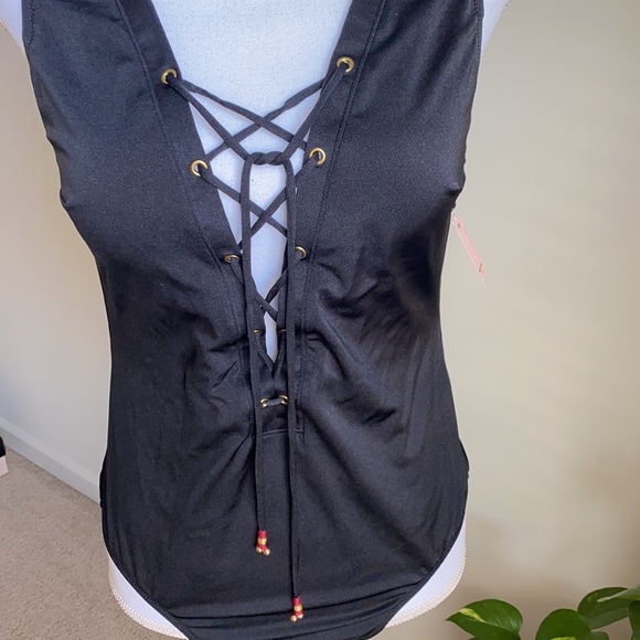 Victoria’s Secret Black Plunging One Piece - Picture 2 of 5